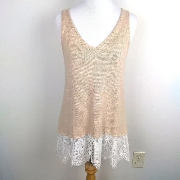 Cloud Chaser Knit Tank Top | sz S - Picture 1 of 3